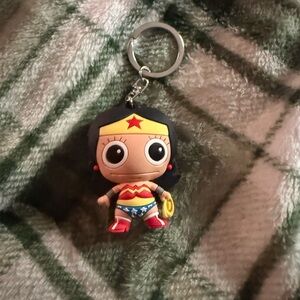Wonder Woman Vinyl Keychain - Red, Blue, Yellow